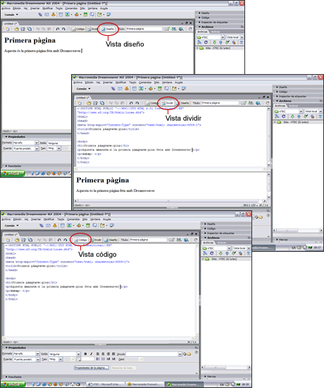 Tipologies de visualitzaci de la pgina