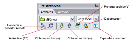 Utilitats del men Archivos del Sitio