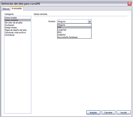 Configuraci de l'FTP