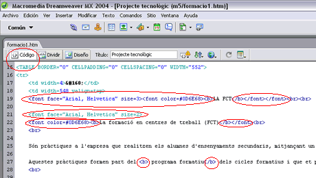 Neteja de  codi font