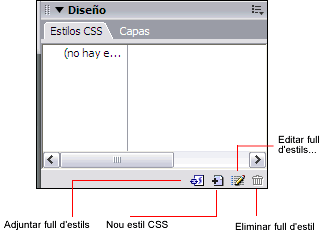 Panell d'estils CSS