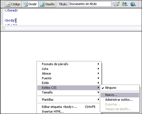 Estils CSS des de Document 