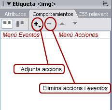 Finestra Comportamientos