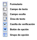 Objectes d'un formulari 1