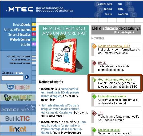Imatge de la portada de la XTEC