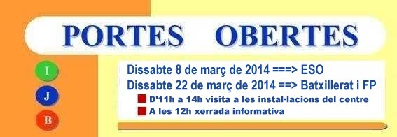 calendari portes obertes 2014