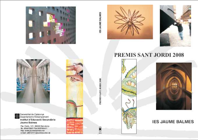 Portada del llibre del premis de Sant Jordi 2008