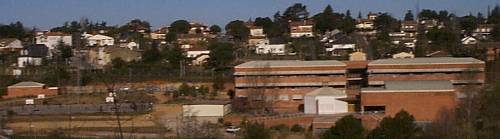 panoràmica dels edificis des del turó del Pinar