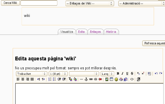 afegir pgines