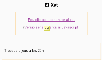 participar en el xat