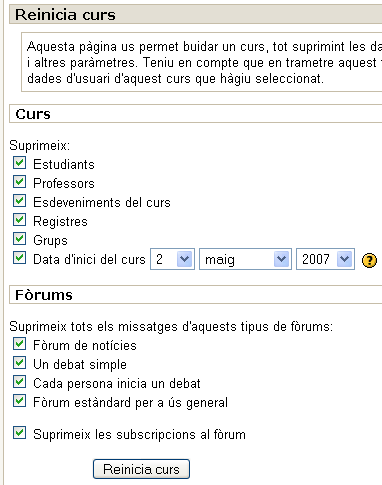 Pgina de reinici.