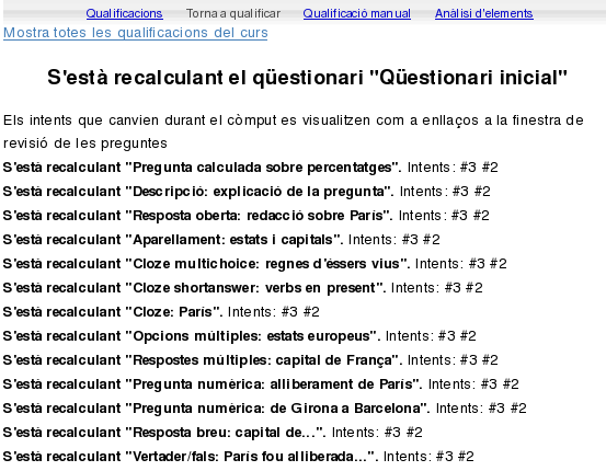 Requalificar els intents d'un qestionari.