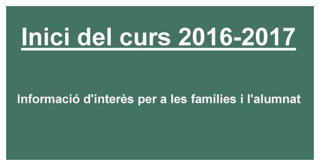Carta a les famílies carta