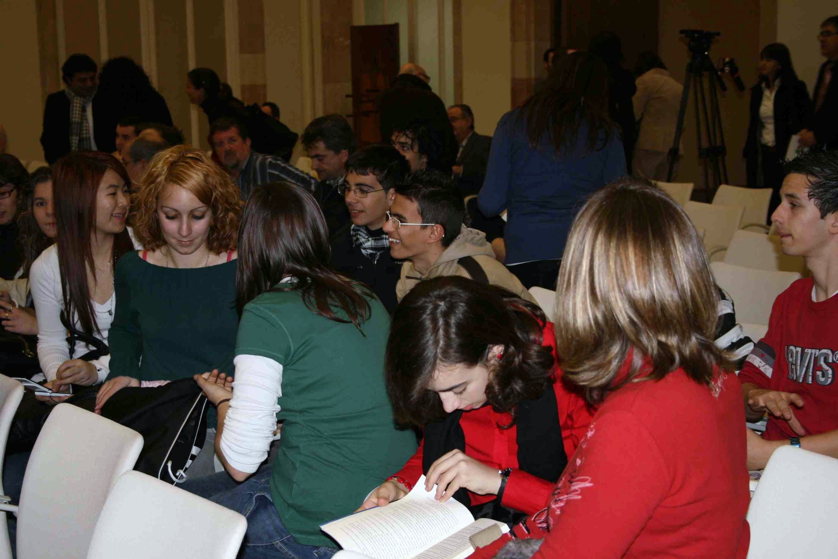 Al final de l'acte al Parlament