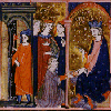 Jaume II en una miniatura del Llibre dels Usatges