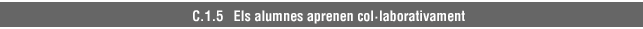 C.1.5 Els alumnes aprenen col·laborativament