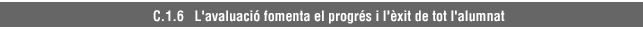 C.1.6 L'avaluació fomenta el progrés i l'èxit de tot l'alumnat