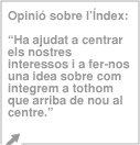 Opini sobre l'ndex