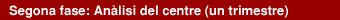 Segona fase: Anàlisi del centre (un trimestre)