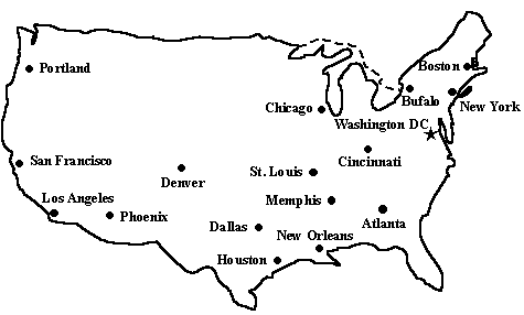 Mapa dels Estats Units