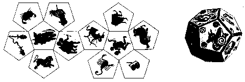 Representacions dels 12 símbols del Zodiac