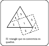 De triangle a quadrat