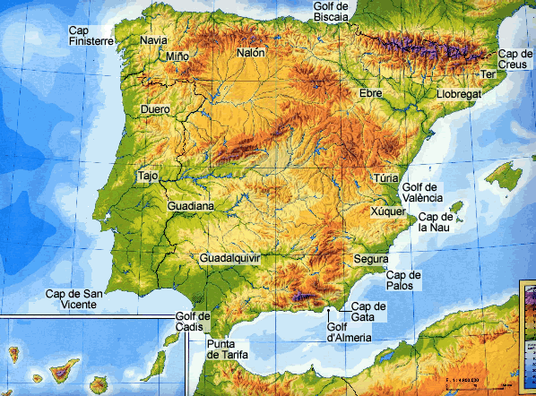 Rius, caps i golfs de la península Ibèrica Rius, caps i golfs de la península Ibèrica