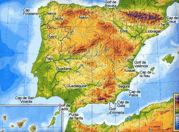 Rius, caps i golfs de la pennsula Ibrica