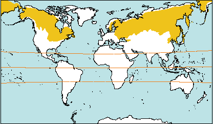 mapa clima continental