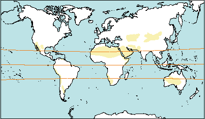 mapa clima desrtic