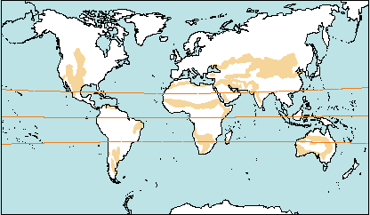 mapa clima tropical sec