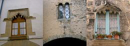 Finestres gòtiques d'arcs conopials