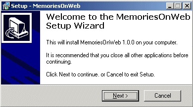 Instal.la MemoriesOnWeb