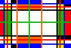 Composició a l'estil Mondrian