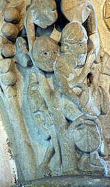 Capitel de la iglesia abacial de Cluny (Francia). siglo XII.