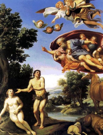 Domenichino. Adán y Eva (Grenoble, Museo de Bellas Artes).1623-1625.
