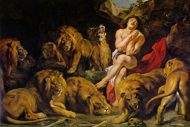 Peter Paul Rubens. Daniel en el foso de los leones (Washington, National Gallery of Art). 1615.