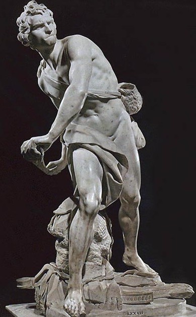 Gian Lorenzo Bernini. David (Roma, Galería Borghese). 1623-1624. 