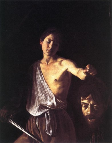 Caravaggio. David (Roma, Galeria Borghese). 1609.
