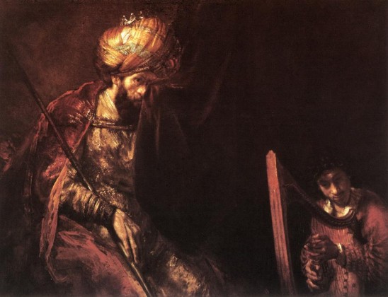 Rembrandt. Saúl y David (La Haya, Mauritshuis). 1655-1660.