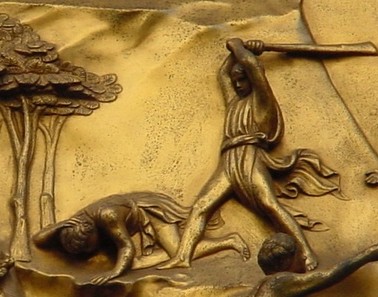 Lorenzo Ghiberti.  Puertas del Paraíso. Baptisterio de Florencia (Italia). Siglo XV