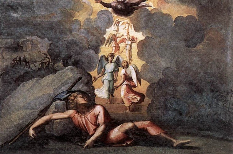 Rafael Sanzio. El sueño de Jacob (Loggias del Vaticano). 1518-1519.