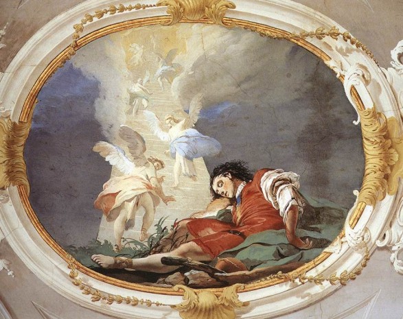 G. B. Tiepolo. El sueño de Jacob (Udine, Palacio Episcopal). 1726-1729.