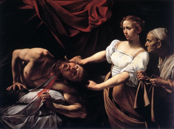 Caravaggio. Judith y Holofernes (Roma, Galleria Nazionale d'Arte Antica). 1598.