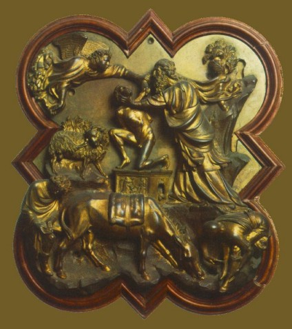 Filippo Brunelleschi. Sacrificio de Isaac. Museo del Bargello (Florencia, Italia). Siglo XV.