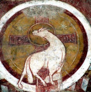 Agnus Dei. Iglesia de Nohant (Francia). Siglo XII.