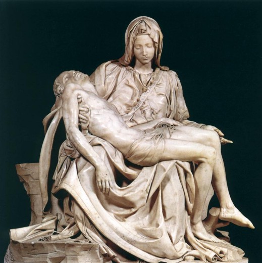 Miguel Ángel. La Piedad (Basílica del Vaticano, Roma). 1499.