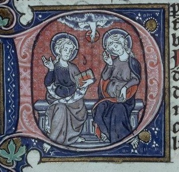 Biblia latina. Trinidad (Lyon, Biblioteca Municipal). Ms. 418, fol. 215. siglo XIII.