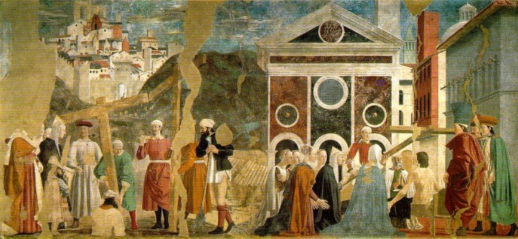 Piero della Francesca. La Leyenda de la Vera Cruz (Arezzo, iglesia de San Francisco).  1455.