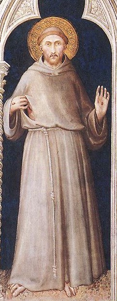 Simone Martini. San Francisco (Asís, iglesia inferior de la basílica de San Francisco). 1312-1317. 